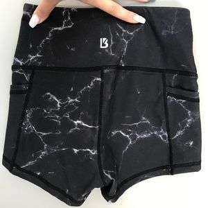 Buffbunny Collection Black Marble Shorts
